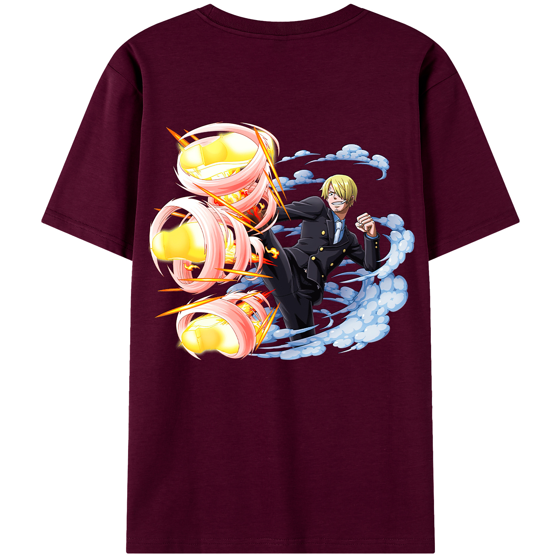 （画像用） ワンピース サンジ ONE PIECE Sanji レディース半袖Tシャツ(バックプリント)